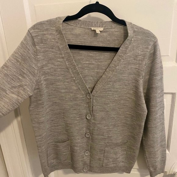Talbots Sweaters - Talbots Petite Gray Cardigan